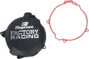 BOYESEN CLUTCH COVER FACTORY RACING ALUMINUM REPLACEMENT POWDER-COATED BLACK