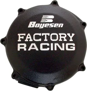 BOYESEN CLUTCH COVER FACTORY RACING ALUMINUM REPLACEMENT BLACK