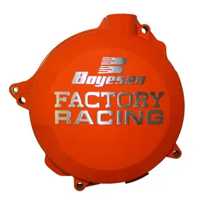 BOYESEN CLUTCH COVER FACTORY RACING ALUMINUM REPLACEMENT ORANGE