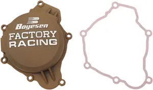 BOYESEN IGNITION COVER FACTORY RACING ALUMINUM REPLACEMENT POWDER-COATED NATURAL