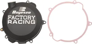 BOYESEN CLUTCH COVER FACTORY RACING ALUMINUM REPLACEMENT BLACK
