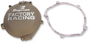 BOYESEN CLUTCH COVER FACTORY RACING ALUMINUM CUSTOM REPLACEMENT POWDER-COATED GRAY