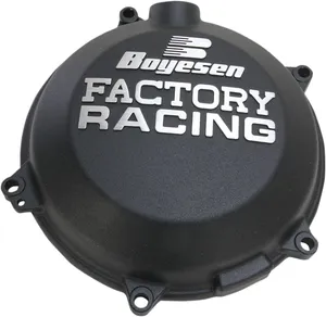 BOYESEN CLUTCH COVER FACTORY RACING ALUMINUM REPLACEMENT BLACK