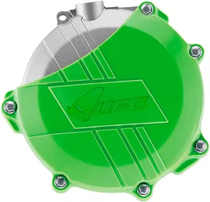 UFO CLUTCH COVER W/MOUNTING KIT KAWASAKI KXF450 GREEN