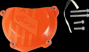 UFO CLUTCH COVER W/MOUNTING KIT KTM ORANGE