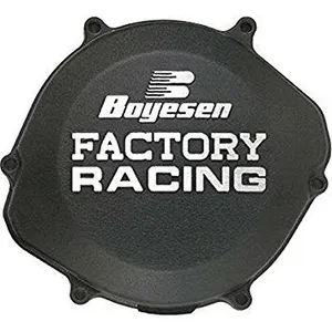 BOYESEN CLUTCH COVER FACTORY RACING ALUMINUM REPLACEMENT BLACK