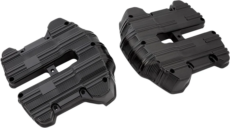Arlen Ness Ness, 10-Gauge rocker cover set. All black