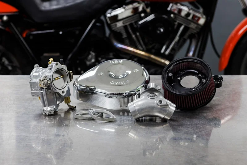 S&S Super G Carburetor with Stealth Air Cleaner Kit