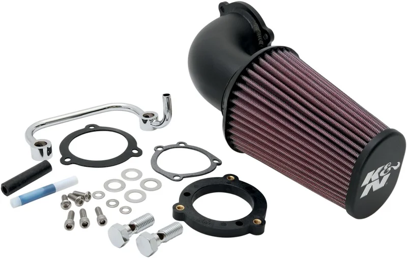 K&N AirCharger performance air cleaner kit. Black