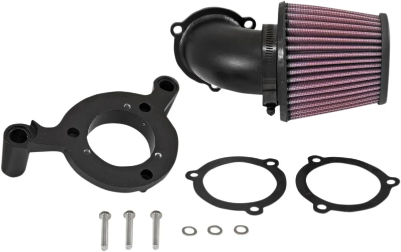 K&N AirCharger performance air cleaner kit. Black
