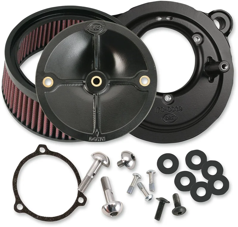 S&S Stealth air cleaner kit. For 58mm S&S throttle body