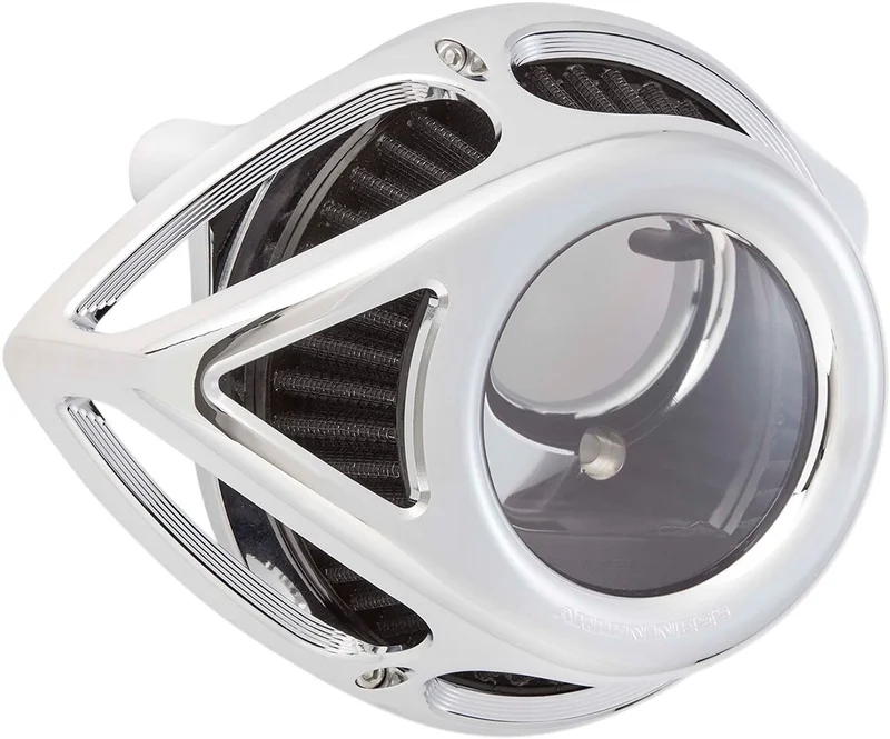 Arlen Ness Ness, Clear Tear air cleaner assembly. Chrome