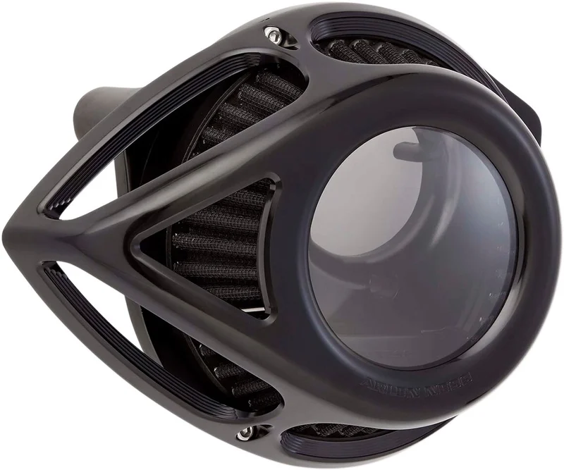 Arlen Ness Ness, Clear Tear air cleaner assembly. Black