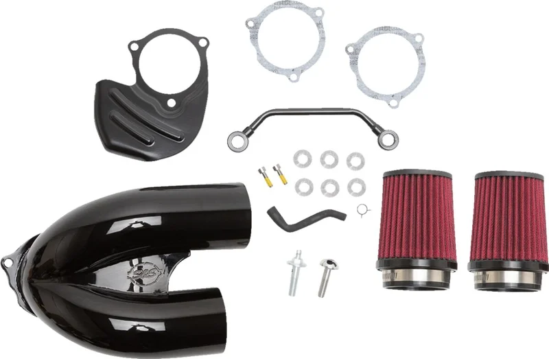 S&S Tuned induction air cleaner kit. Black