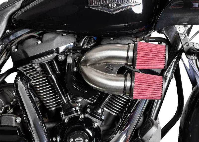 S&S Tuned induction air cleaner kit. Stainless