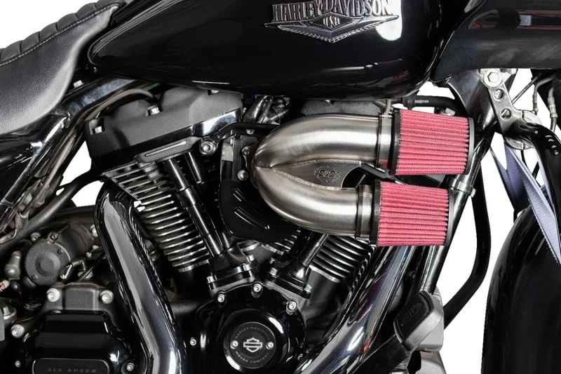 S&S Tuned induction air cleaner kit. Stainless