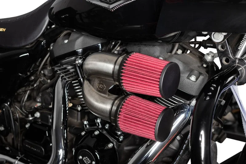 S&S Tuned induction air cleaner kit. Stainless