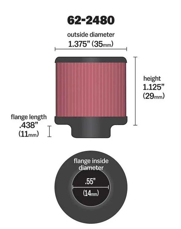 K&N VENT FILTER 9/16
