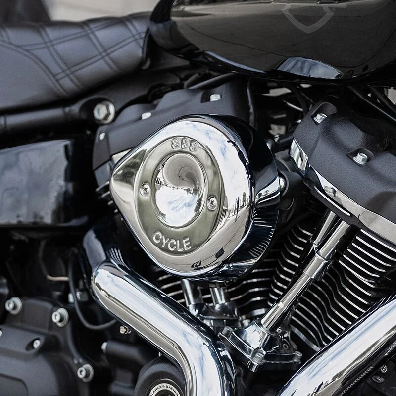S&S Stealth Teardrop cover. Chrome