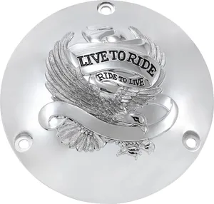 Drag Specialties DERBY COVER LTR 3-H CHR