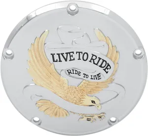 Drag Specialties DERBY COVER LTR 5-H GOLD