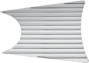 Kuryakyn Finned Primary Accent<br><ul><li>A simple and effective solution to add classic finned styling to the outer primary for a custom look</li><li>Shaped to fit perfectly in the recessed area utilizing high-temp and high-strength 3M® VHB™ adhesive</li><li>Cast from durable A380 aluminum</li><li>Hassle-free installation in minutes</li></ul>