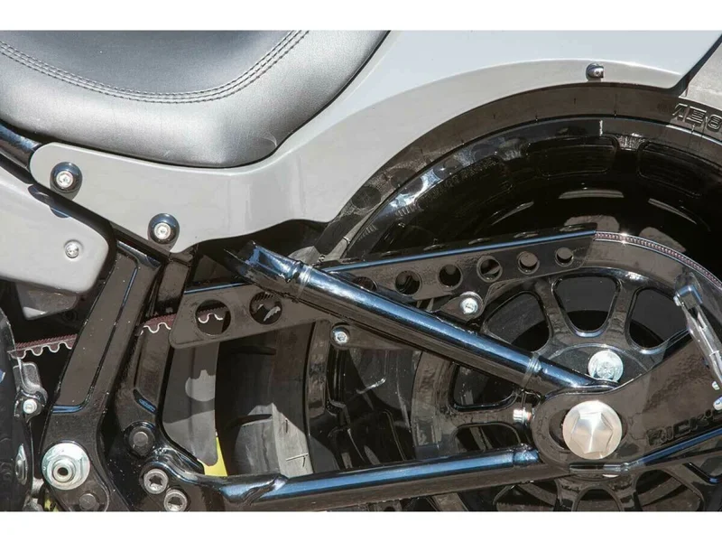 Rick's Motorcycles Motorcycles, belt guard Round holes. Gloss black