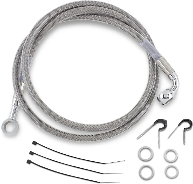 Drag Specialties FRT BRAKE LINE 87-99FLSTC