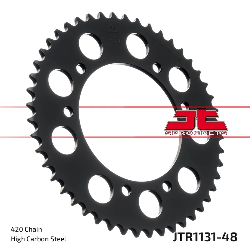 JT SPROCKETS JTR1131.48 REAR REPLACEMENT SPROCKET 48 TEETH 420 PITCH NATURAL STEEL