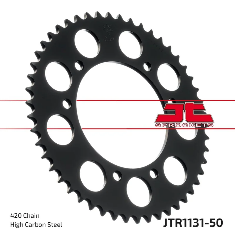 JT SPROCKETS JTR1131.50 REAR REPLACEMENT SPROCKET 50 TEETH 420 PITCH NATURAL STEEL
