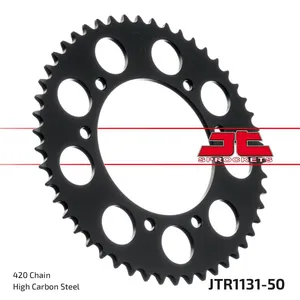JT SPROCKETS JTR1131.50 REAR REPLACEMENT SPROCKET 50 TEETH 420 PITCH NATURAL STEEL