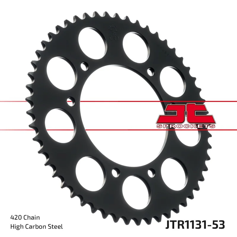 JT SPROCKETS JTR1131.53 REAR REPLACEMENT SPROCKET 53 TEETH 420 PITCH NATURAL STEEL