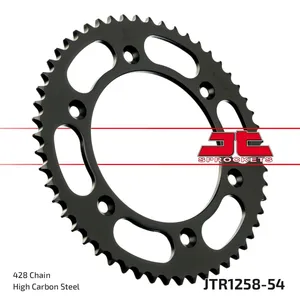JT SPROCKETS JTR1258.54 REAR REPLACEMENT SPROCKET 54 TEETH 420 PITCH NATURAL STEEL