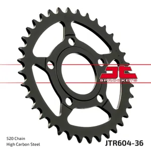 JT SPROCKETS JTR604.36 REAR REPLACEMENT SPROCKET 36 TEETH 520 PITCH NATURAL STEEL