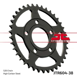 JT SPROCKETS JTR604.38 REAR REPLACEMENT SPROCKET 38 TEETH 520 PITCH NATURAL STEEL