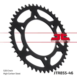 JT SPROCKETS JTR855.46 REAR REPLACEMENT SPROCKET 46 TEETH 520 PITCH NATURAL STEEL