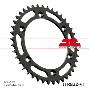 JT SPROCKETS JTR822.41 REAR REPLACEMENT SPROCKET 41 TEETH 520 PITCH NATURAL C49 HIGH CARBON STEEL