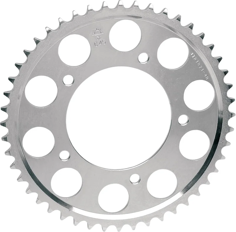 JT SPROCKETS JTR843.48 REAR REPLACEMENT SPROCKET 48 TEETH 428 PITCH NATURAL C49 HIGH CARBON STEEL
