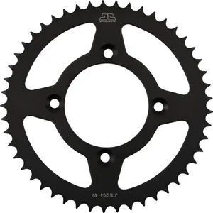 JT SPROCKETS JTR1204.49 REAR REPLACEMENT SPROCKET 49 TEETH 520 PITCH BLACK C49 HIGH CARBON STEEL