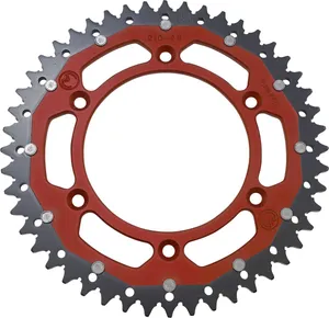 MOOSE OFFROAD HARD-PARTS REAR SPROCKET / 48 TEETH / 520 PITCH / RED/NATURAL / ALUMINIUM/STEEL