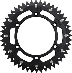 MOOSE OFFROAD HARD-PARTS REAR SPROCKET / 48 TEETH / 520 PITCH / BLACK/NATURAL / ALUMINIUM/STEEL