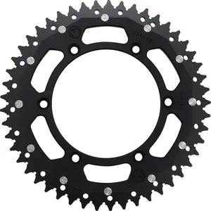 MOOSE OFFROAD HARD-PARTS REAR SPROCKET / 49 TEETH / 520 PITCH / BLACK/NATURAL / ALUMINIUM/STEEL