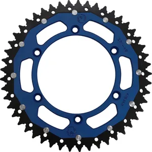 MOOSE OFFROAD HARD-PARTS REAR SPROCKET / 49 TEETH / 520 PITCH / BLUE/NATURAL / ALUMINIUM/STEEL