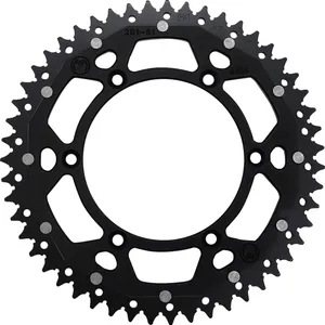 MOOSE OFFROAD HARD-PARTS REAR SPROCKET / 51 TEETH / 520 PITCH / BLACK/NATURAL / ALUMINIUM/STEEL