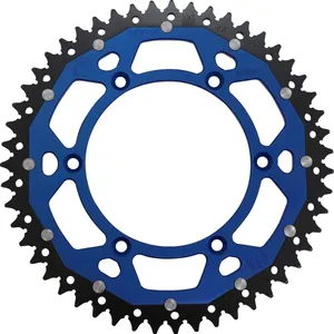MOOSE OFFROAD HARD-PARTS REAR SPROCKET / 51 TEETH / 520 PITCH / BLUE/NATURAL / ALUMINIUM/STEEL