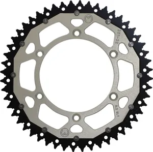 MOOSE OFFROAD HARD-PARTS REAR SPROCKET / 52 TEETH / 520 PITCH / SILVER/NATURAL / ALUMINIUM/STEEL
