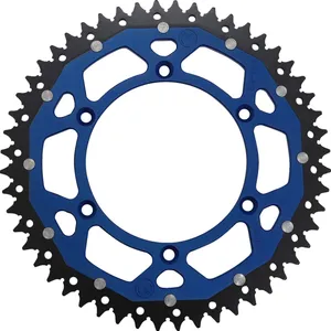 MOOSE OFFROAD HARD-PARTS REAR SPROCKET / 52 TEETH / 520 PITCH / BLUE/NATURAL / ALUMINIUM/STEEL