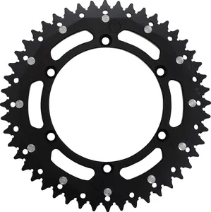MOOSE OFFROAD HARD-PARTS REAR SPROCKET / 48 TEETH / 520 PITCH / BLACK/NATURAL / ALUMINIUM/STEEL