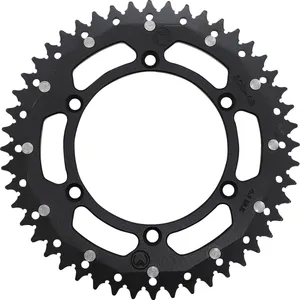 MOOSE OFFROAD HARD-PARTS REAR SPROCKET / 48 TEETH / 520 PITCH / BLACK/NATURAL / ALUMINIUM/STEEL