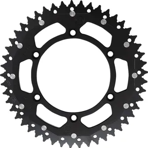MOOSE OFFROAD HARD-PARTS REAR SPROCKET / 49 TEETH / 520 PITCH / BLACK/NATURAL / ALUMINIUM/STEEL